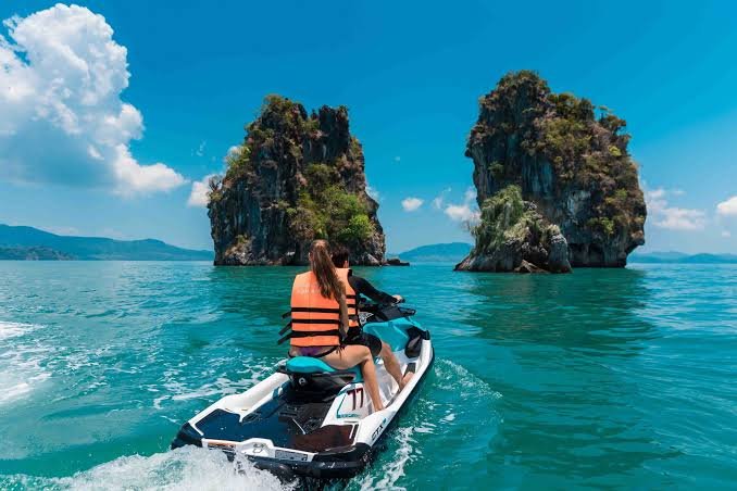 Jet ski Thailand coastline